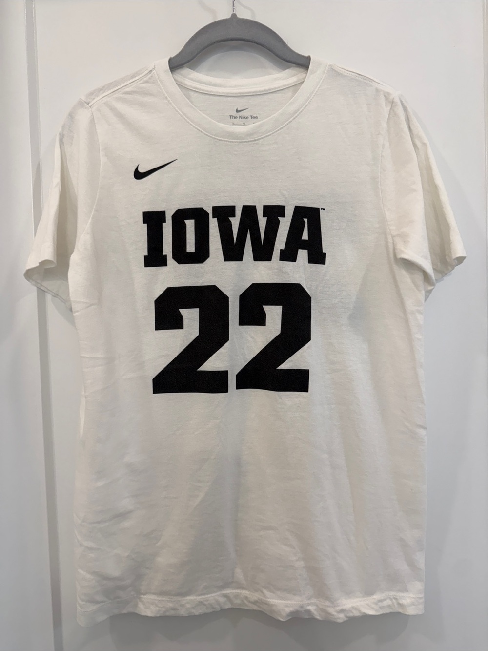 Nike White 'IOWA 22' Short Sleeve Graphic Tee